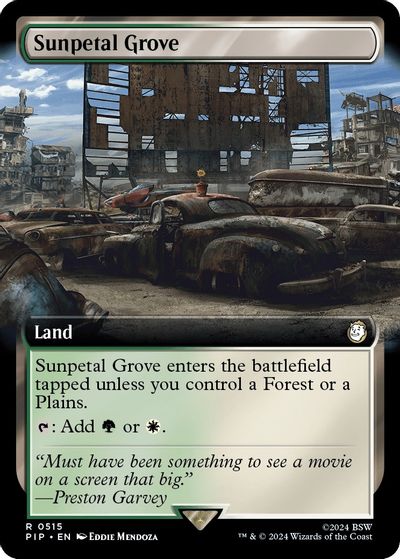 Sunpetal Grove (Extended Art) card art