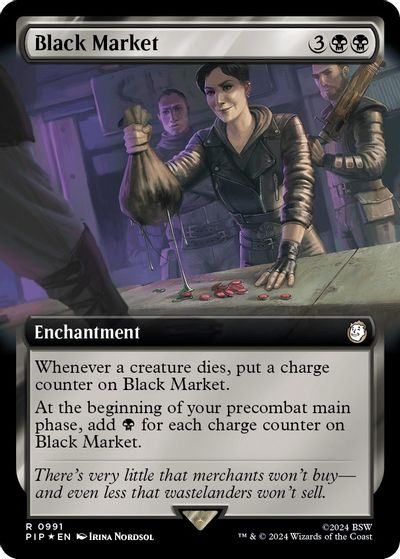 Black Market (Extended Art) (Surge Foil) card art