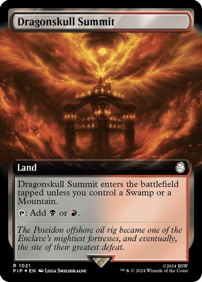 Dragonskull Summit (Extended Art) (Surge Foil) card art