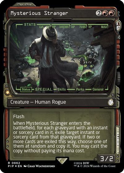 Mysterious Stranger (Showcase) (Surge Foil) card art