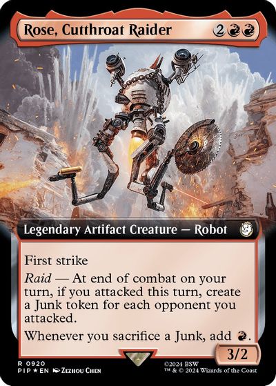 Rose, Cutthroat Raider (Extended Art) (Surge Foil) card art