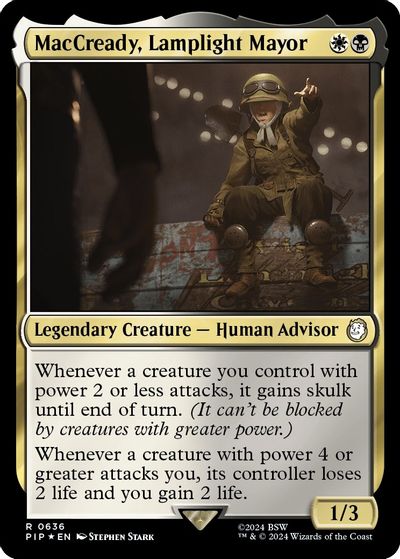 MacCready, Lamplight Mayor (Surge Foil) card art