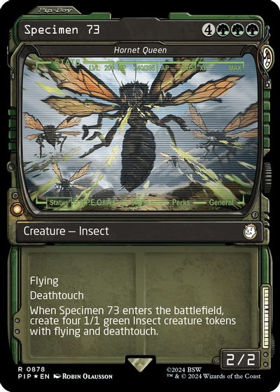 Specimen 73 - Hornet Queen (Showcase) (Surge Foil) card art