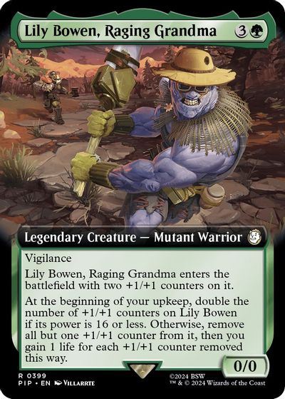 Lily Bowen, Raging Grandma (Extended Art) card art