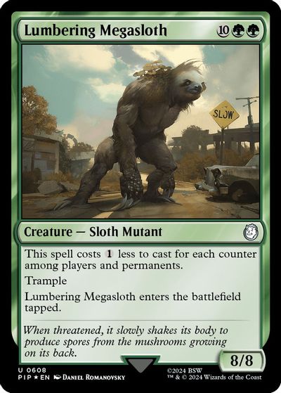 Lumbering Megasloth (Surge Foil) card art