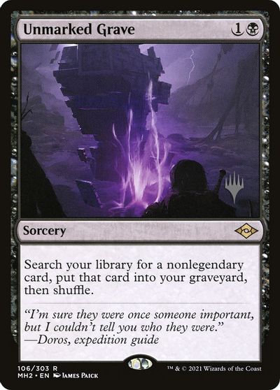 Unmarked Grave card art