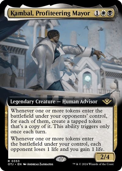 Kambal, Profiteering Mayor (Extended Art) card art