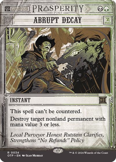 Abrupt Decay card art