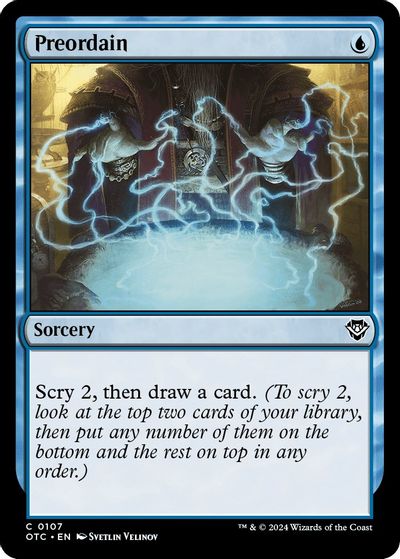 Preordain card art
