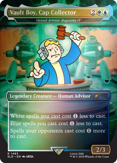 Vault Boy, Cap Collector - Grand Arbiter Augustin IV (Rainbow Foil) card art