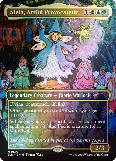 Alela, Artful Provocateur (1630) (Rainbow Foil) card art