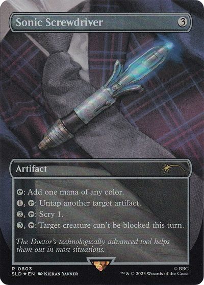 Sonic Screwdriver card art