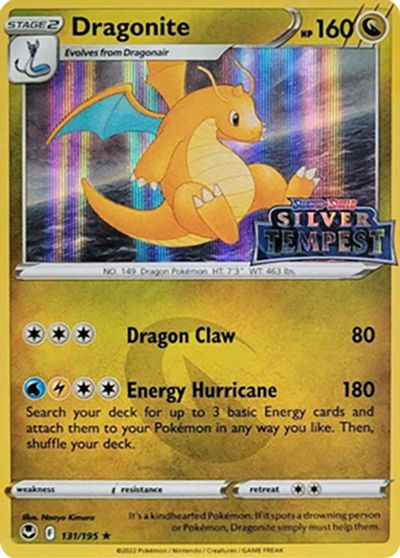Dragonite (Silver Tempest Stamped) card art