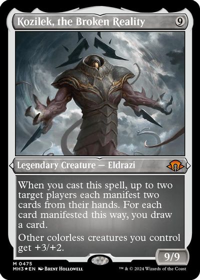 Kozilek, the Broken Reality (Foil Etched) card art