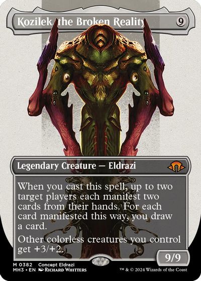Kozilek, the Broken Reality (Borderless) card art