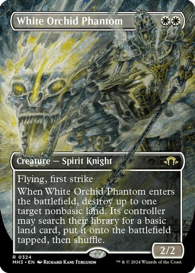 White Orchid Phantom (Borderless) card art