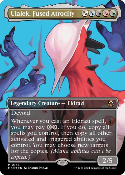 Ulalek, Fused Atrocity (Borderless) (Ripple Foil) card art