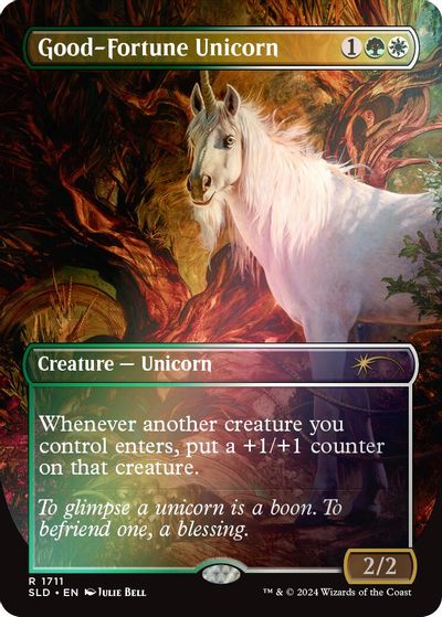 Good-Fortune Unicorn (Rainbow Foil) card art