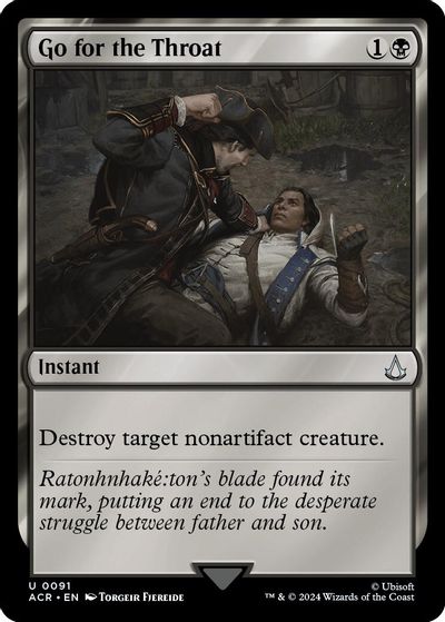 Go for the Throat card art