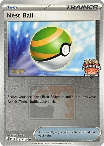 Nest Ball - 181/198 (Europe Championships) [Staff] card art