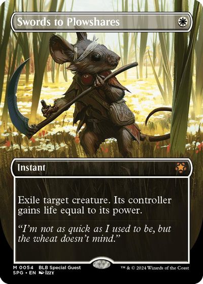 Swords to Plowshares (Borderless) card art