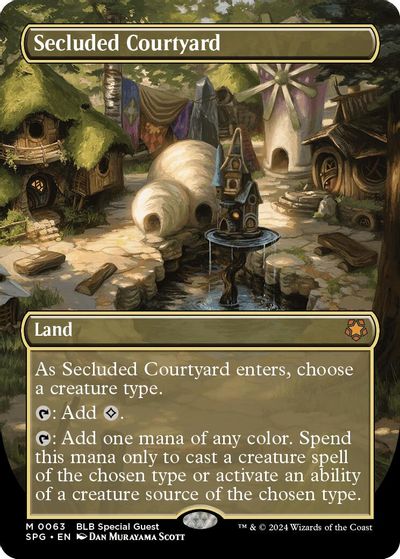 Secluded Courtyard (Borderless) card art