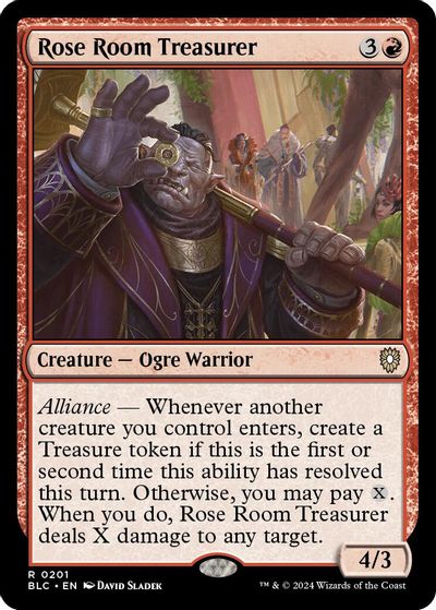 Rose Room Treasurer card art