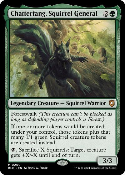 Chatterfang, Squirrel General card art