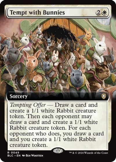 Tempt with Bunnies (Extended Art) card art