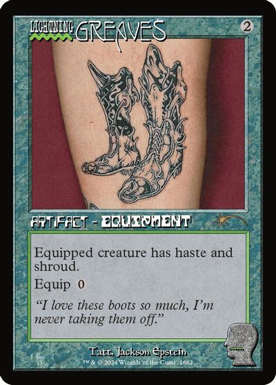 Lightning Greaves (1662) card art