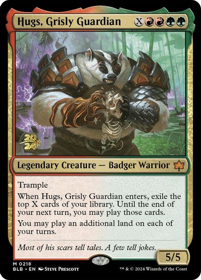Hugs, Grisly Guardian card art