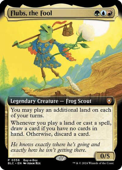 Flubs, the Fool (Extended Art) card art