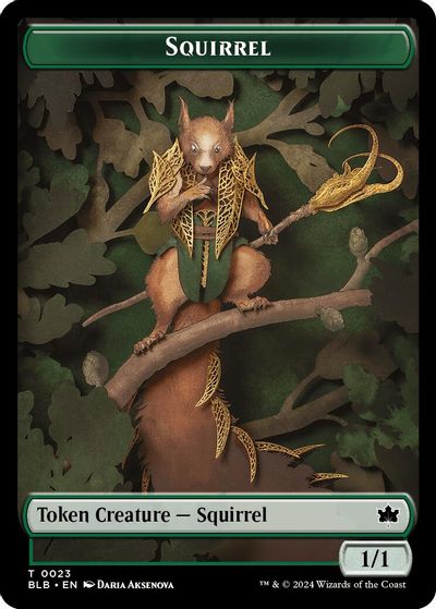 Squirrel Token card art