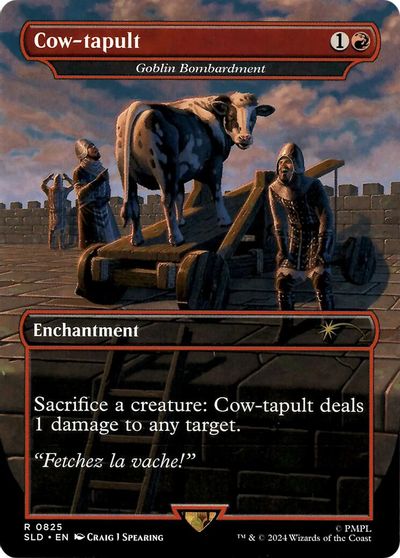 Cow-tapult - Goblin Bombardment card art
