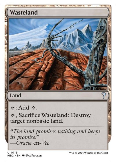 Wasteland (White Border) card art