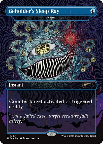 Beholder's Sleep Ray - Stifle card art