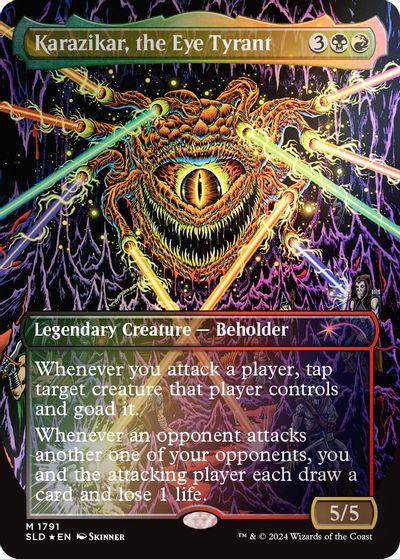 Karazikar, the Eye Tyrant (Rainbow Foil) card art