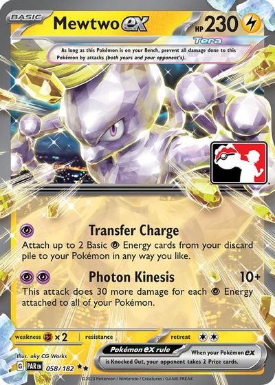 Mewtwo ex card art