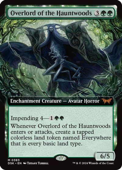 Overlord of the Hauntwoods (Extended Art) card art