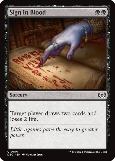 Sign in Blood card art