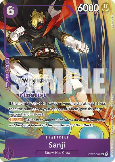Sanji (Championship 2024 Finalist Card Set) card art