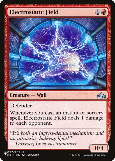 Electrostatic Field card art