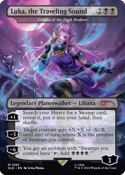 Luka, the Traveling Sound - Liliana of the Dark Realms card art