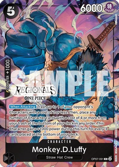 Monkey.D.Luffy (091) (Offline Regional 2024 Vol. 3) card art