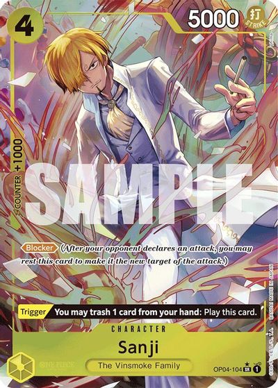 Sanji (OP04-104) (Alternate Art) card art