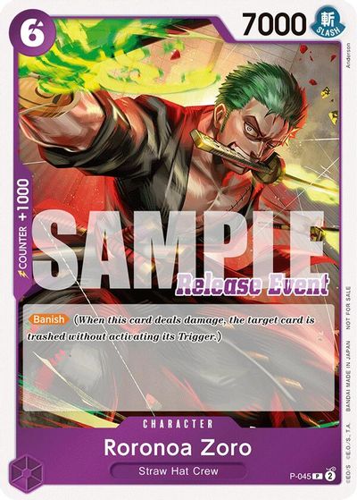 Roronoa Zoro (ST15 - ST20 Release Event Winner Pack) card art
