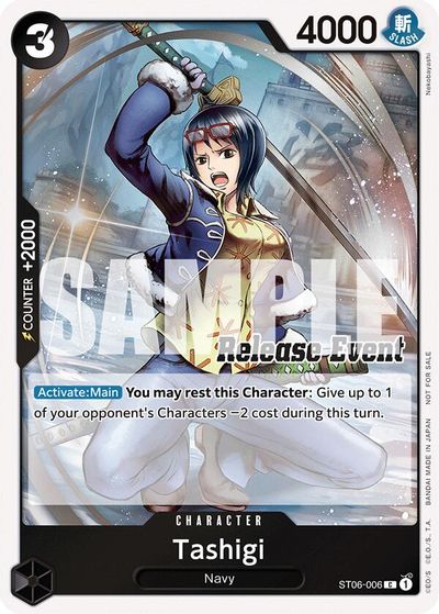 Tashigi (ST15 - ST20 Release Event Winner Pack) card art