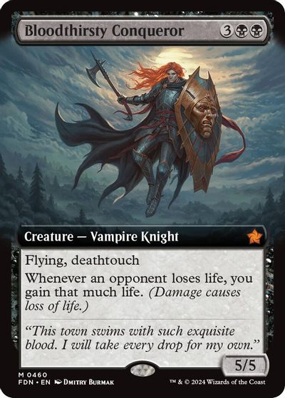 Bloodthirsty Conqueror (Extended Art) card art