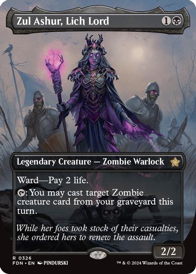 Zul Ashur, Lich Lord (Borderless) card art