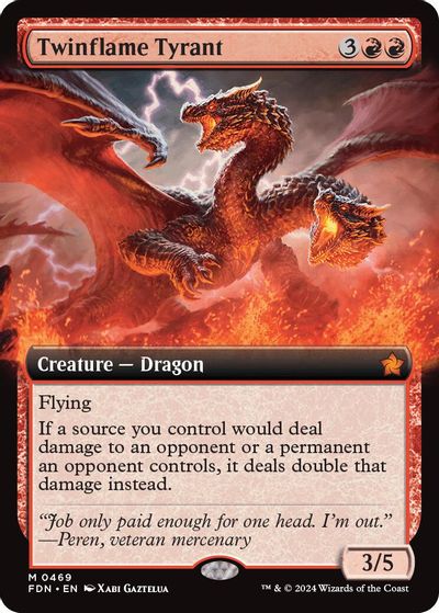 Twinflame Tyrant (Extended Art) card art